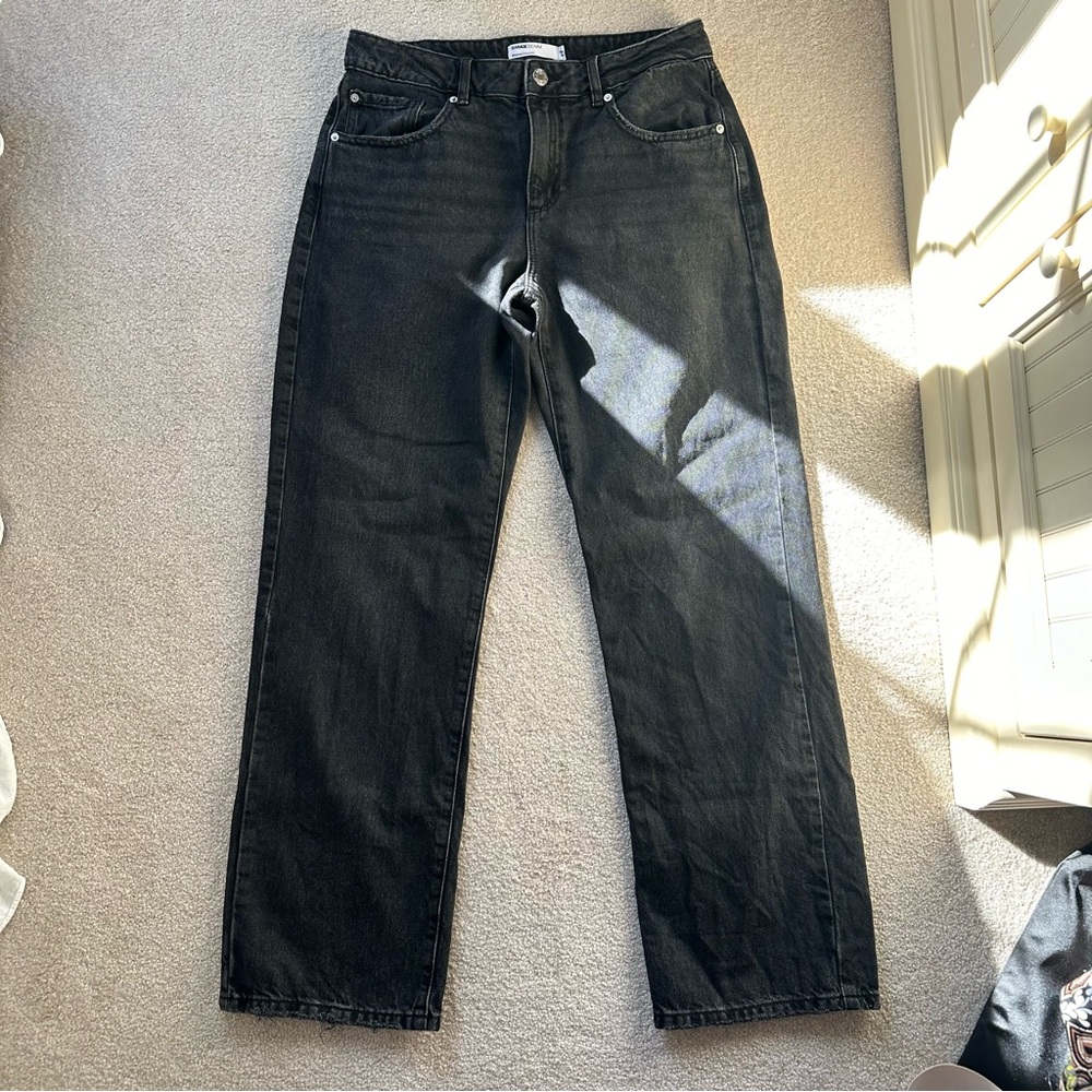 Garage Low Rise Black Slouchy Jeans